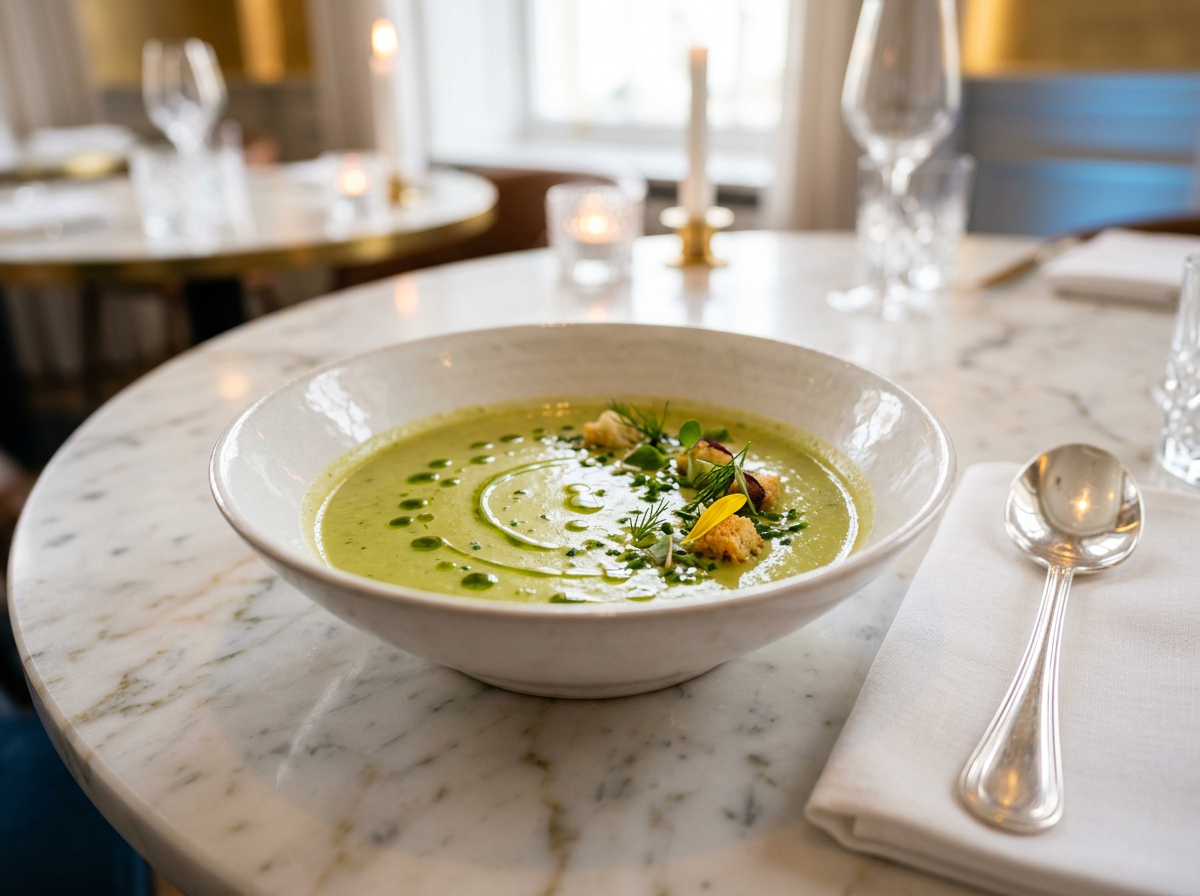 スープ：香りと温度で整える