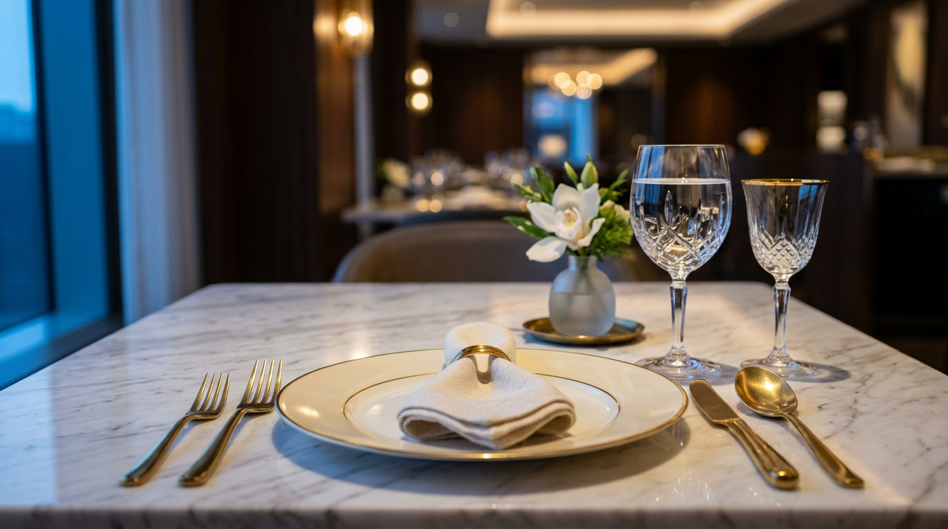 テーブルセッティング（人物なし）